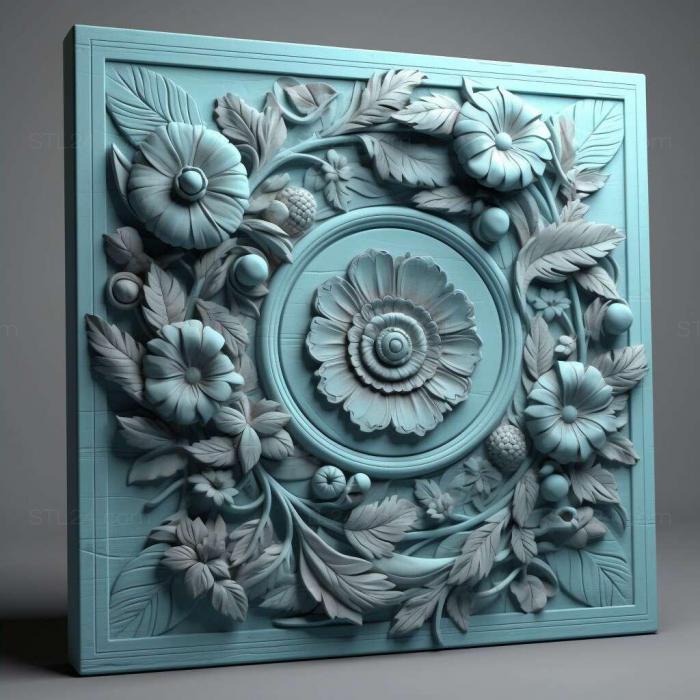 Patterns and decorations (stl light blue 3, PATTERN_539) 3D models for cnc